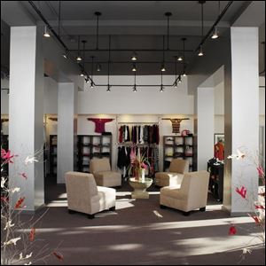 Duket Porter Associates of Toledo won first place in the design competition for Sophie's Sister, a woman's clothing store in a historic building at 133 North Michigan Street. 