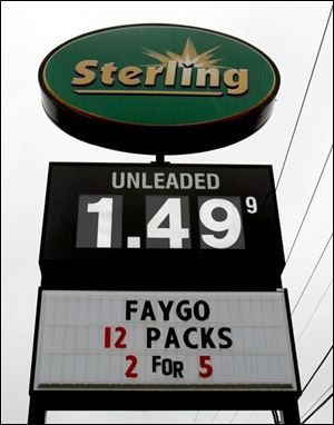 Unleaded self-serve sells for $1.49 a gallon at station on Central near McCord.