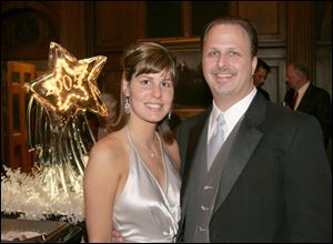 INTO THE FUTURE: Lisa Topel and her fiance, Scott Rozanski, look ahead to their future.