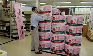 Stock in OC, maker of insulation being restocked at The Andersons in Northwood, posted a year-end surge.