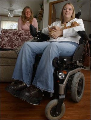 Cortney Hoffman and her mother, Tammi Roe, were worried about Cortney undergoing experimental surgery, but the operation has restored feeling in some limbs.