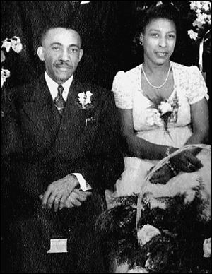 Henry and Willa Adams, in a family photo from the late 1930s or early 1940s, were active in the community and well-liked.