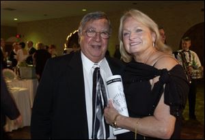 SCHOLARSHIP SUPPORT: Dick and Darlene Stansley are among those attending the event held at the Franciscan Center at Lourdes College. Proceeds help to beef up student scholarships at the college in Sylvania.