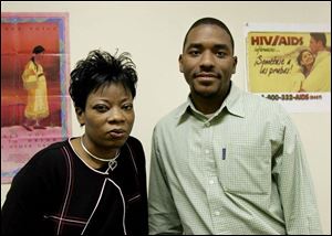 LaShanna Townsend, left, and JaVonn Bruce work as mentors at Fresh Attitude, a drug and alcohol treatment center.