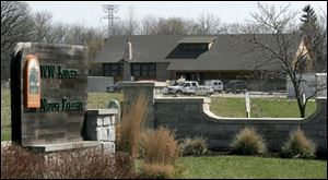 The center is situated on the edge of the woods.