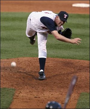 Toledo starter Sean Douglass (2-0) allowed only one Charlotte baserunner to reach third base in seven shutout innings.