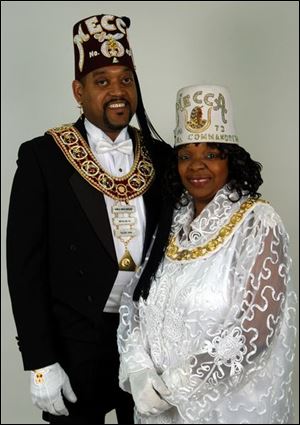 Potentate Greg Hopkins with his wife, Pamela.
