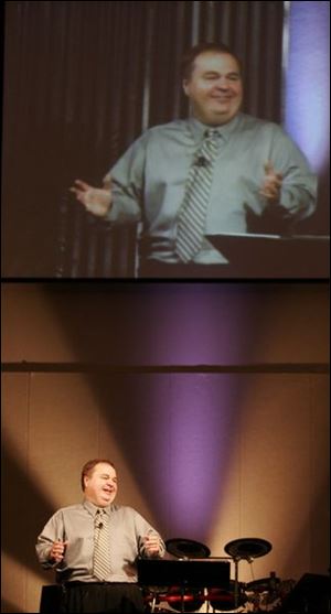 The Rev. Glenn Teal preaches at CrossRoads Community Church in Temperance, Mich. Pastor Teal says churches have to ask if what they do translates  into the everyday life of a normal person who has not been to church in five years. 