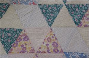 Detail from one of the quilts that will be part of the Sauder Village annual quilt fair that runs Tuesday through Sunday.
