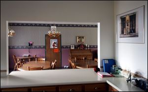 The First Step domestic violence shelter in Fostoria has a kitchen area. The shelter, serving four counties, opened in 1981.