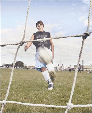 Genoa senior Cory Hornyak has the Comets on pace to win a fourth straight Midland Suburban Soccer League championship. 
