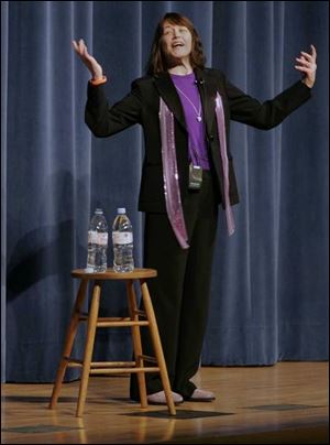 Actress and comedienne Geri Jewell, who has cerebral palsy, pokes fun at her challenges.