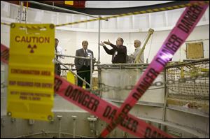 NASA's Keith Peecook explains decommissioning operations for the station, where a nuclear reactor once was in use. 