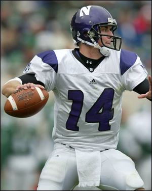 Northwestern QB Brett Basanez has the Wolverines worried. The Wildcats are 3-1 in the Big Ten.