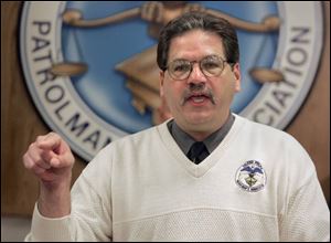 Greg Harris, president of the Toledo Police Patrolman s Association, takes strong exception to campaign ads of Mayor Jack Ford that tout his role during the North Toledo riot.
