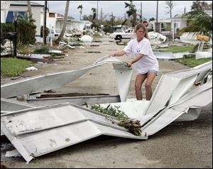 A Floridian with local ties was shocked to learn her photo, above, was on The Blade's front page.