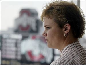 Richelle Simonson has a lot to oversee at Ohio Stadium, including security, crowd control and first aid. The associate athletic director for ticketing and event services also oversees ticketing, concessions and merchandise sales and marketing. 
