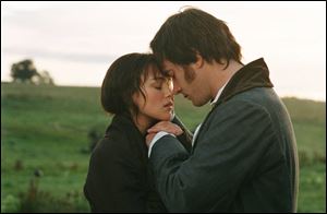Keira Knightley and Matthew
MacFadyen portray Jane Austen s
famous Pride & Prejudice couple
  Elizabeth Bennet and Mr.
Darcy   on whom countless romantic works are based.