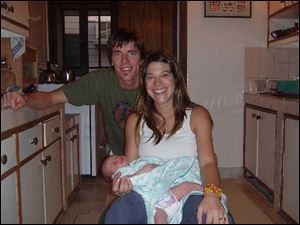 Ted Wilhelm, 33, a Toledo native and alumnus  St. Francis de Sales, and his wife, Natalie, 30, are in their second year as teachers at the American International School/Dhaka in Bagladesh. In a series of articles in January, Mr. Wilhelm, a freelance writer, described escaping the tsunami and the couple's struggles in Sri Lanka. The couple's son, Noah, was born after the flood.