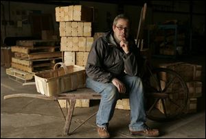 Matt Adelman, 37, is the president of the Berlin Fruit Box Co. in Berlin Heights, Ohio. Mr. Adelman, a Cleveland Institute of Art graduate, designs many of the company's baskets.