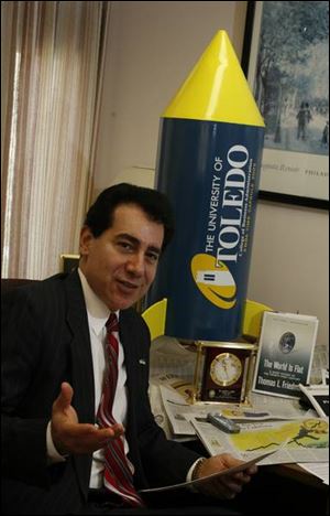 Sonny Ariss has assembled a collection of items to go into the rocket time capsule.