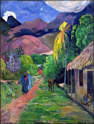 Gauguin's 'Street Scene in Tahiti' was sold to dealers in 1938 and bought five months later by the Toledo Museum of Art.