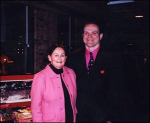 HAVING A HEART: Sally Binard and Tony Rasczyk know that the event at Fifth THird Field has hit a home run for the community
