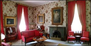 Old photos are helping BGSU students re-create the look of the Red Parlor at Spiegel Grove.