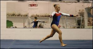 Springfield s Ashley Grant reached the state meet last season in the all-around, floor exercise and the uneven parallel bars. At the NLL meet this season she won the vault competition and finished second in the unevenparallel bars and the balance beam.
