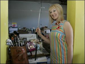 Luce Tomlin-Brenner, facilities manager for Cocoon, is organizing a garage sale tomorrow that will raise funds to benefit the shelter for battered women in the Bowling Green area.