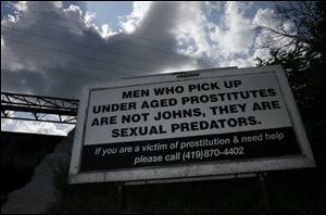A local group hopes its billboards reduce prostitution and help women trying to leave  the life. 
