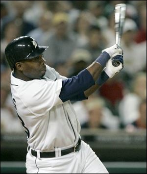 Marcus Thames has been an offensive force for the Tigers this season. He leads the team in slugging percentage.