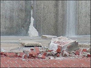 An engineering study has been planned after a nearly 500-pound chunk of granite fell from the memorial last month.
