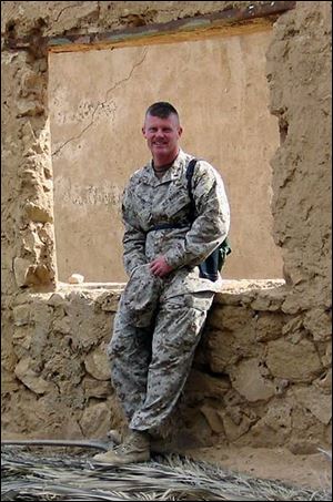 Chief Warrant Officer Ray Post, of Toledo, had a tour of duty with the Marines in Iraq.