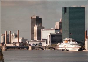 The 420-passenger MV Columbus was one of the cruise ships that occasionally visited Toledo in the 1990s. 