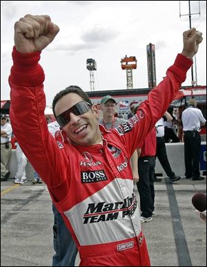 Helio Castroneves says he's a good friend of Penske teammate Sam Hornish Jr., but he would just like to do a little better than Sam.