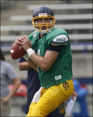 Sophomore Clint Cochran has the unenviable job of trying to fill the shoes of Bruce Gradkowski for the Rockets.
