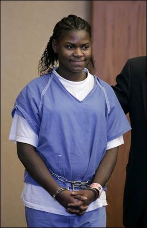 Sharronda Barkley, above, attacked her roommate with a hot clothes iron in their dormitory room just a day after fall classes started in August, 2005, at Bowling Green State University.