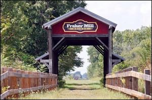 The Fraker Mill Bridge on the Wabash Cannonball Trail.