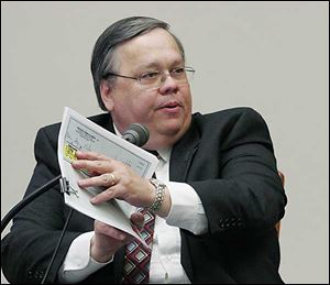 David Hall, an investigator with BCI, testifies about forged check signatures.