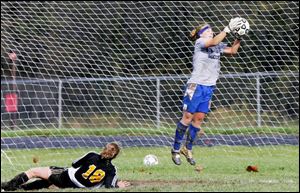 St. Ursula Academy goalkeeper Courtney Durbin was named Northwest Ohio High School Soccer League Division I player of the year, as well as first-team
all-district (see All-District Teams below). 