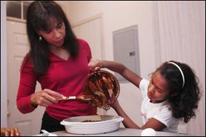 Ms. Sanders and Clarke spend some time together making brownies.