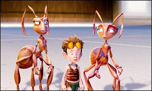 In <i> Ant Bully,</i> a shrunken boy does hard labor and learns a lesson.