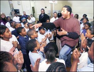 Jim Jackson at Nathan Hale Elementary School.
