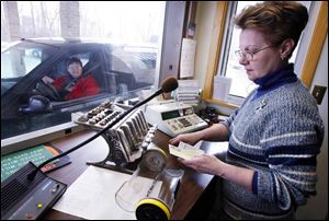 Modern drive-up banking at Marblehead bank.
