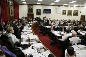 Rep. Marcy Kaptur, left, is the lone woman on the House Appropriations Committee.