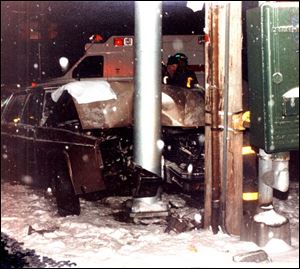 Stephany Johnson was injured in a one-car crash at the base of the Anthony Wayne Bridge in 1994 when she was 6 years old. Her right thigh bone was broken and she was in traction for three months. Shortly thereafter, she reinjured herself, beginning the healing process all over.