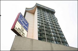 The 19-story hotel was built in 1970 as a Holiday Inn.
