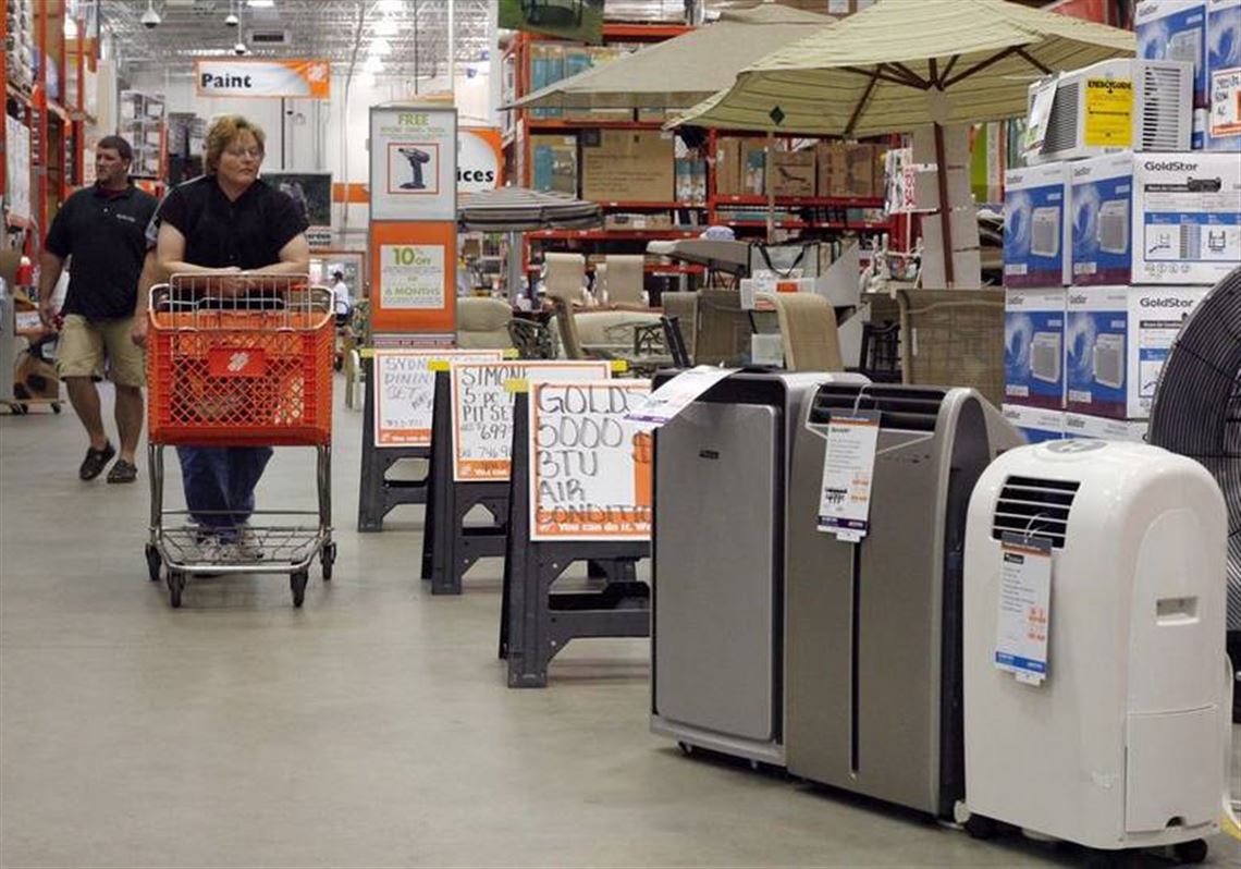 Portable air conditioner home sales depot in store
