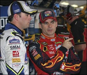 Jeff Gordon, right, and Jimmie Johnson are the stars for Henrick, but they'll be sharing the spotlight with Dale Earnhardt.